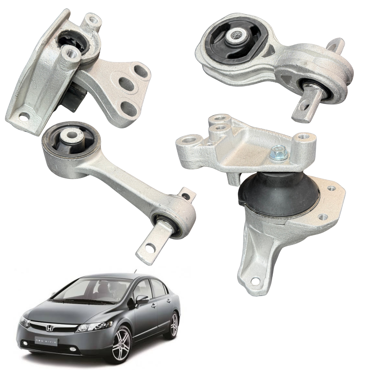 Kit Coxins do Motor e Câmbio – New Civic 1.8 16V Automático (2006 a 2011)