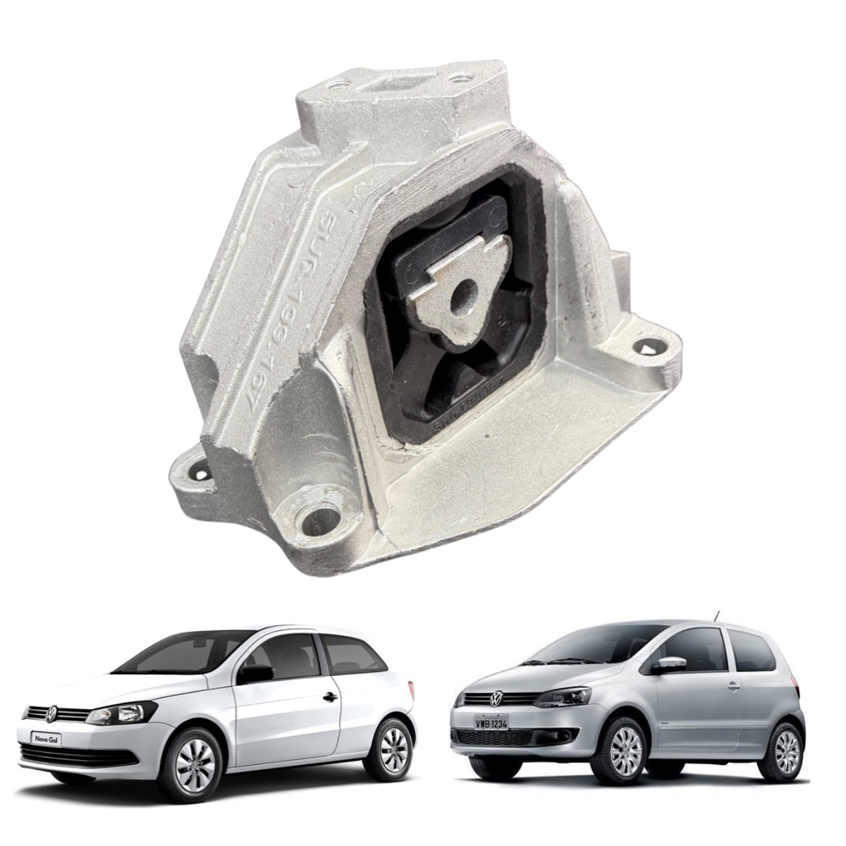 Coxim do Motor Lado Direito sem Suporte – Gol / Fox / Voyage 1.0 1.6