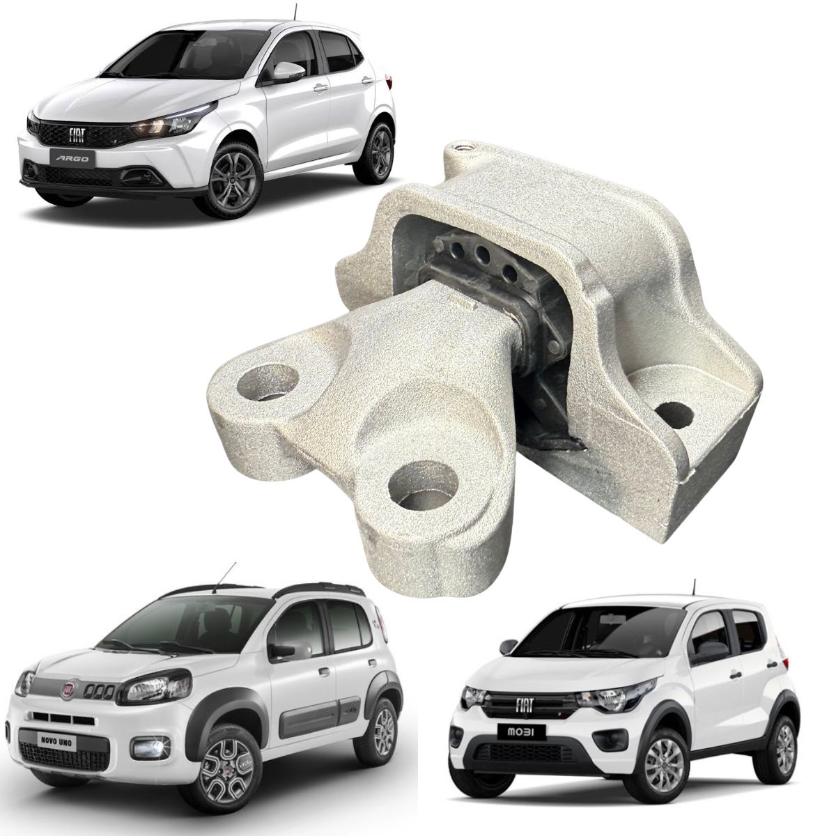 Coxim Calço do Motor Esquerdo – Fiat Argo / Cronos / Strada 1.3 (2019 a 2025)