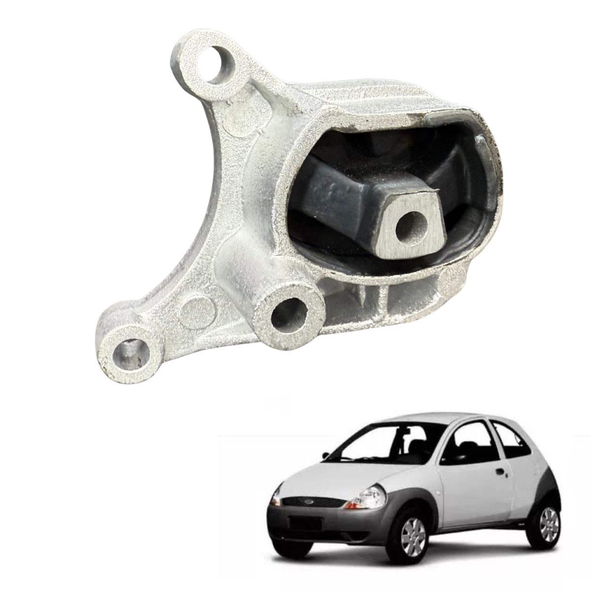 Coxim Inferior do Câmbio – Ford Ka 1.0 / 1.6 Endura e Zetec (1996 a 2007)