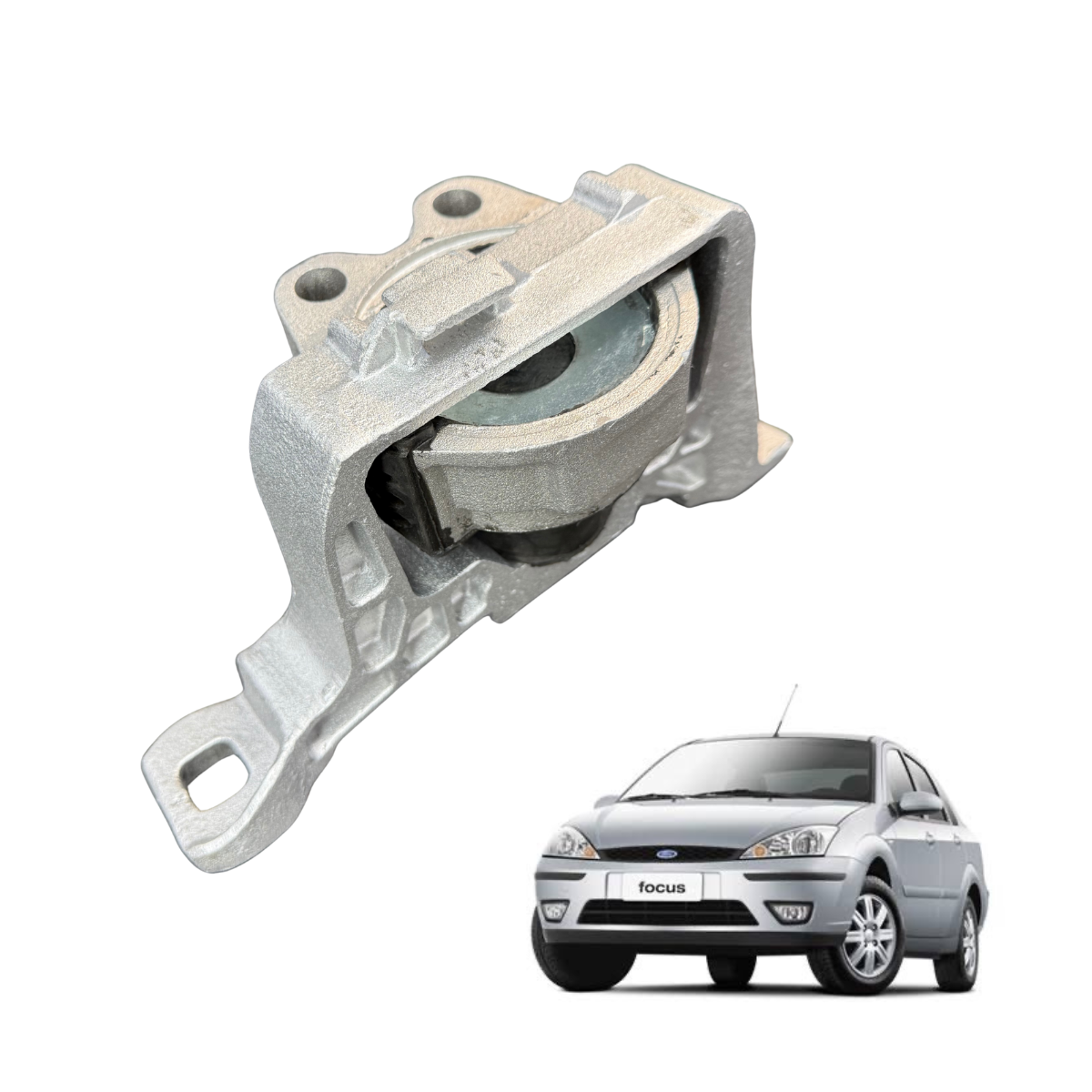 Coxim Calço do Motor Lado Direito (Hidráulico) – Focus Duratec 2009 a 2018