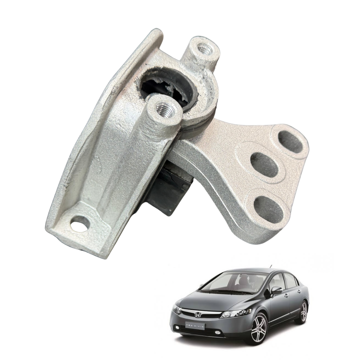 Coxim do Motor / Câmbio Lado Esquerdo – New Civic / CR-V 2007 a 2011 (Câmbio Automático)