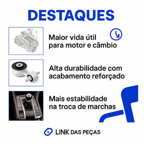 Coxim Traseiro do Câmbio (Câmbio Mecânico) – Honda Civic 1.8 / 2.0 2006 a 2013