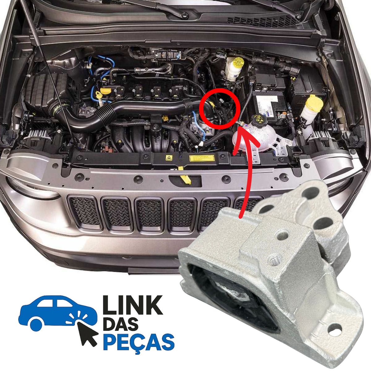 Coxim do Motor Lado Esquerdo – Toro / Renegade 1.8 16V Flex