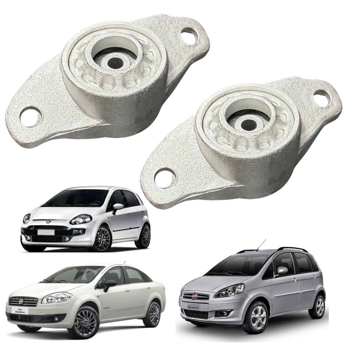 Par Coxim do Amortecedor Traseiro – Fiat Idea, Grand Siena, Punto, Linea (Todos os Modelos)