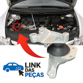 Coxim Hidráulico do Motor Lado Direito – New Civic 2007 a 2011 (Manual e Automático)