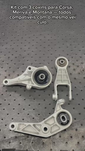 Kit 3 Coxins Traseiros + Dianteiro Esq. – Corsa / Meriva / Montana