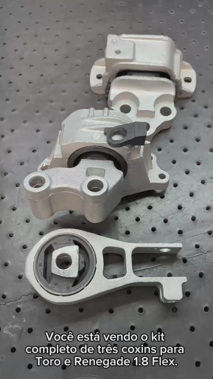 Kit 3 Coxim Motor Cambio Fiat Toro Renegade 1.8 Flex Etorq