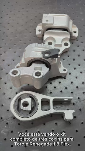Kit 3 Coxim Motor Cambio Fiat Toro Renegade 1.8 Flex Etorq