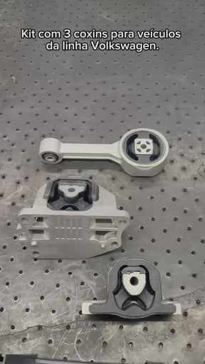 Kit Coxim do Motor + Câmbio (Dir. + Esq. + Traseiro) – Gol / Voyage / Saveiro / Fox / Polo